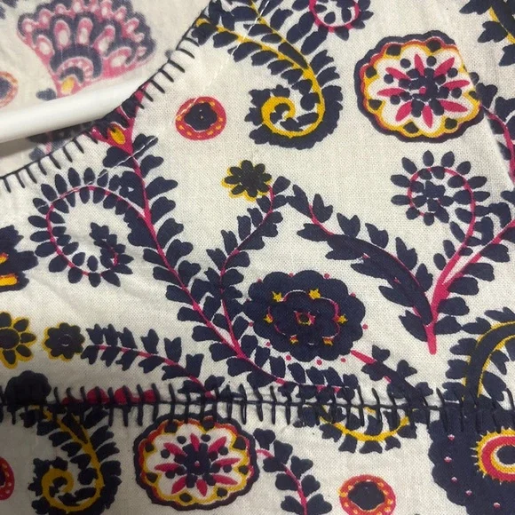 Mata Traders Midi Cotton Twyla Dress Fuchsia Suzani Size M - Picture 6 of 9